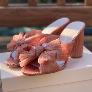 RARE Loeffler Randall Penny Knot Mule Bermuda Pink